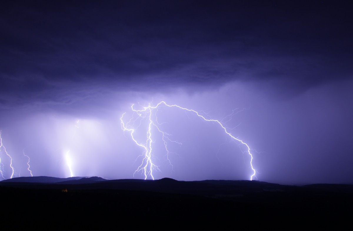 Lightning storm